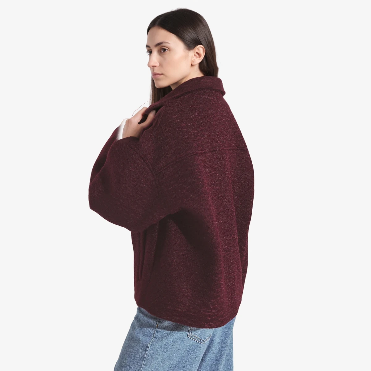Bouclé Zip Jacket view 2