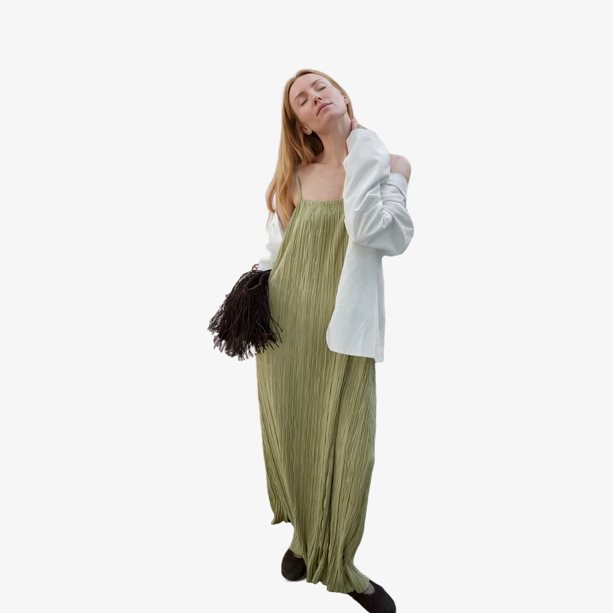 NA-KD Fitted Lyocell Blazer in Off-White