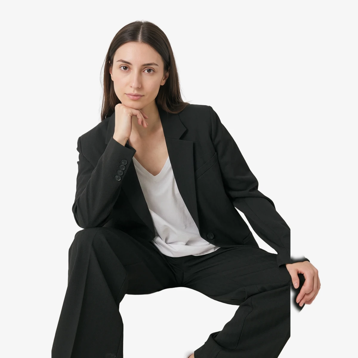 Regular-Fit Heavy Blazer вид 3
