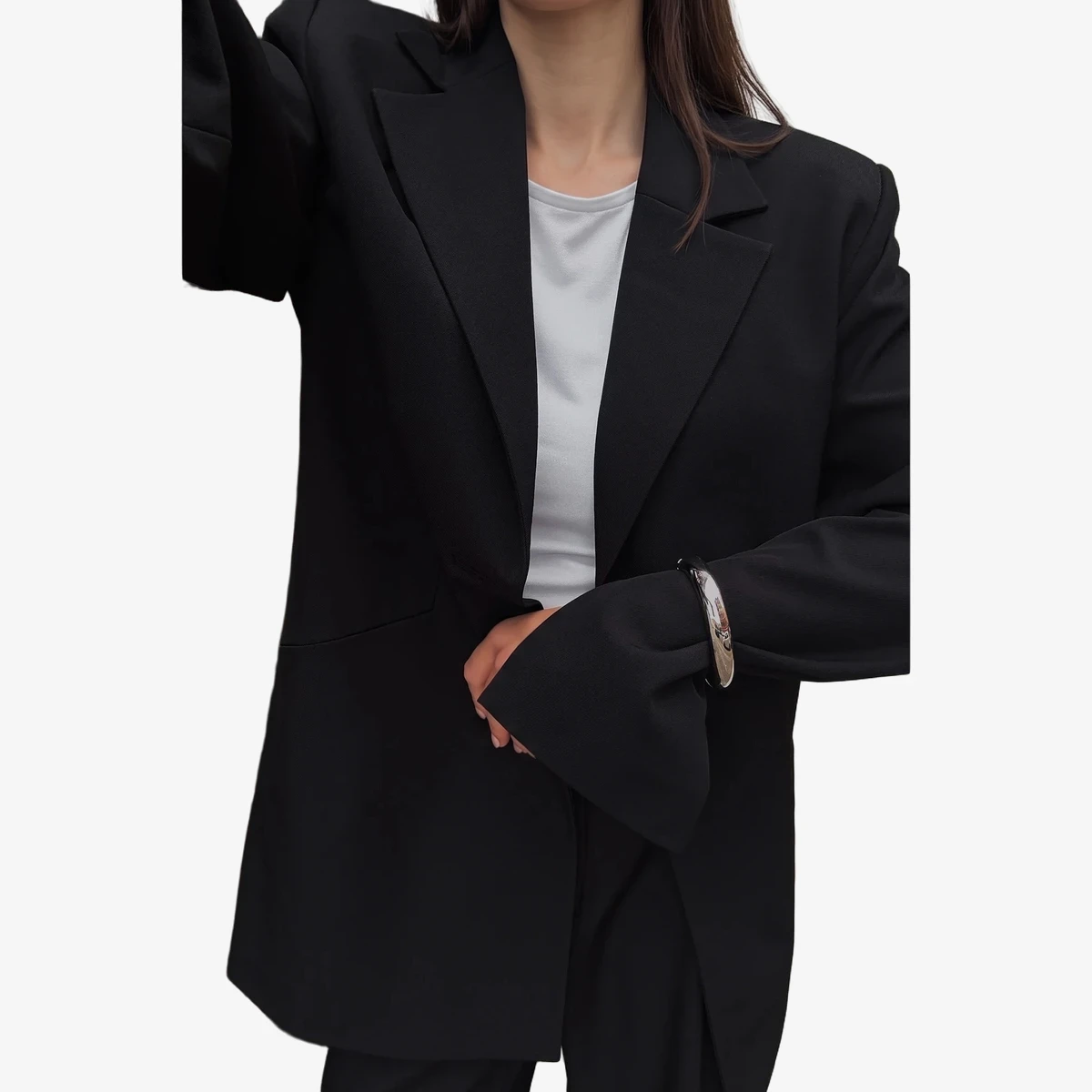Regular Long-Line Blazer ხედი 3