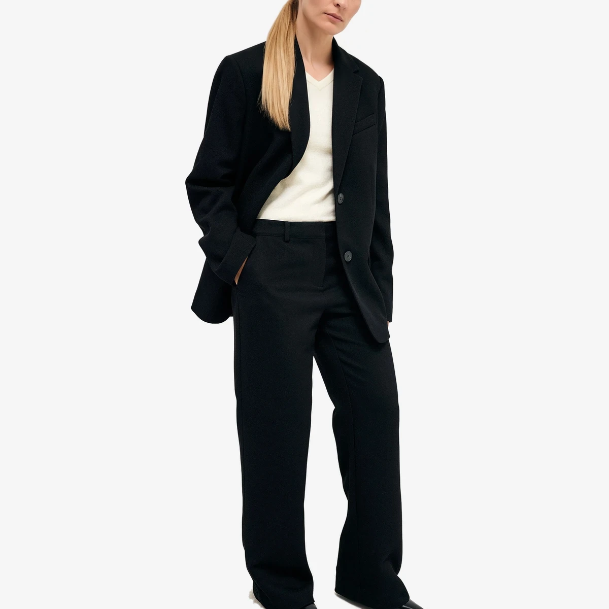 Oversized Twill Blazer вид 2