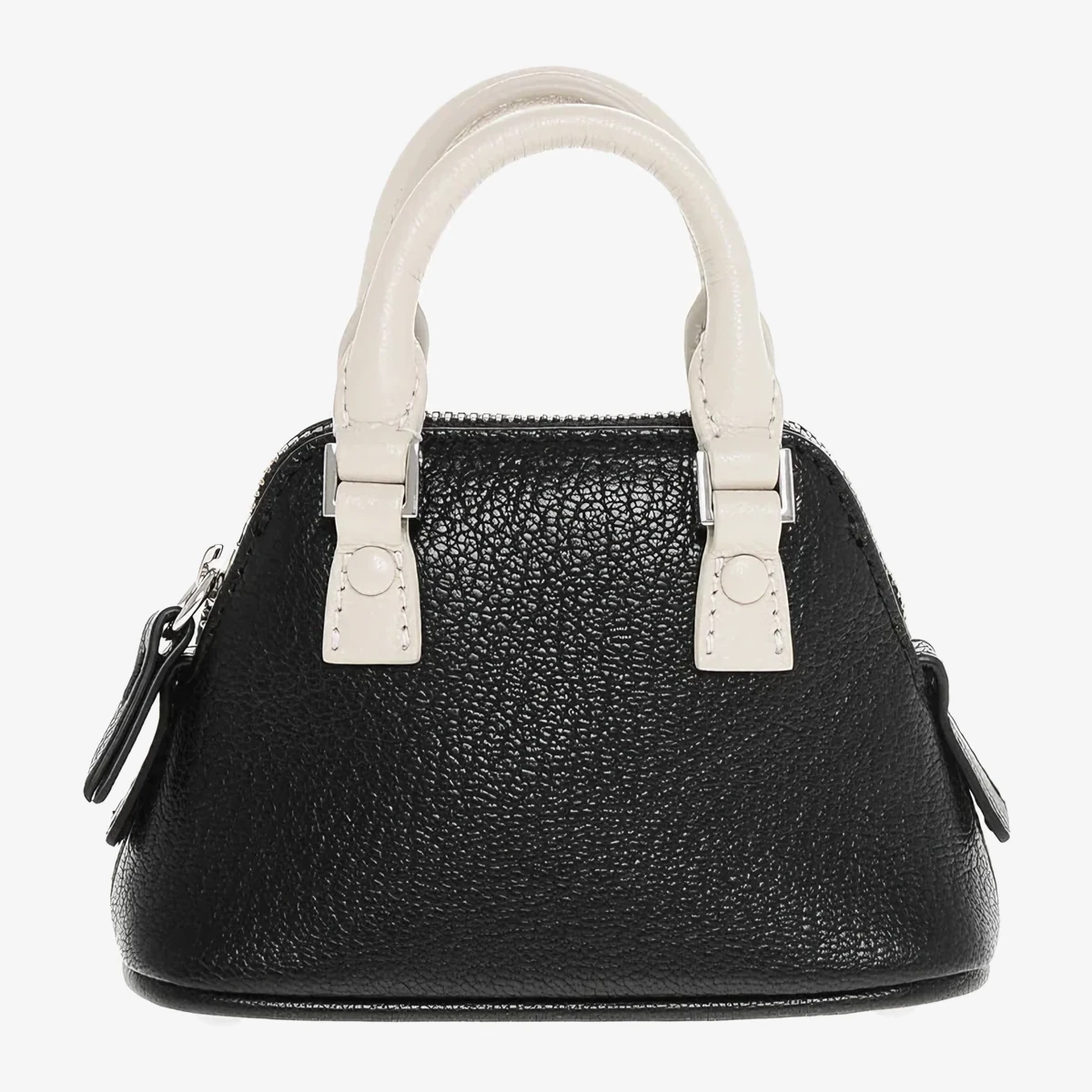 Maison Margiela MM11 Two-Tone Leather Mini Bag 5AC in Black & White