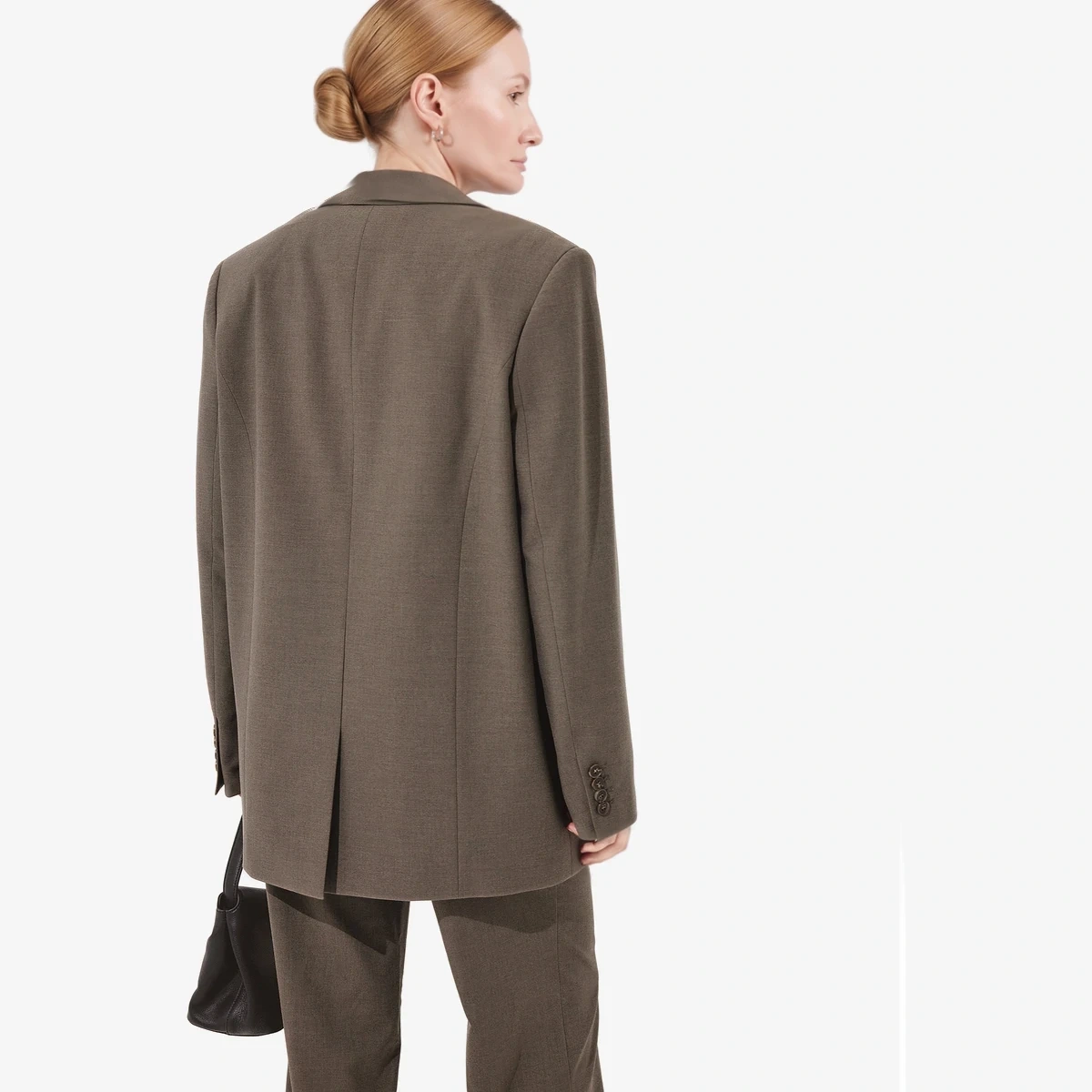 Oversized Mélange Blazer ხედი 3