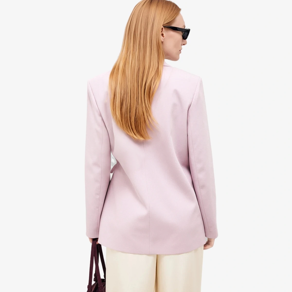 Oversized Tie-Detail Blazer вид 3