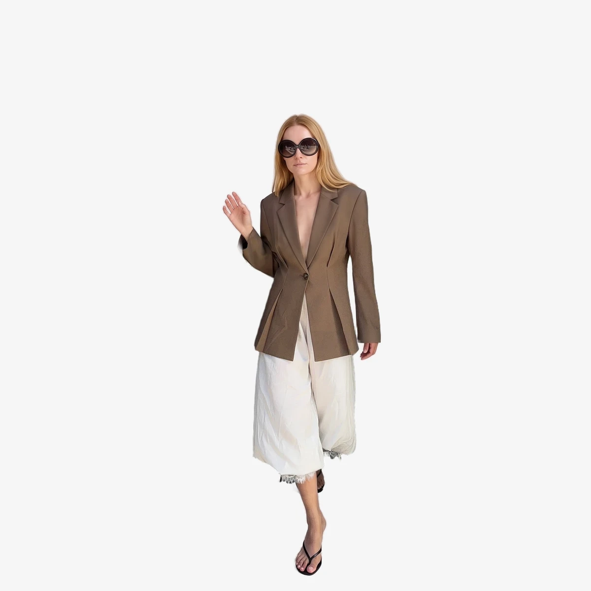 NA-KD Fitted Blazer in Brown — Clothing | CATWALK