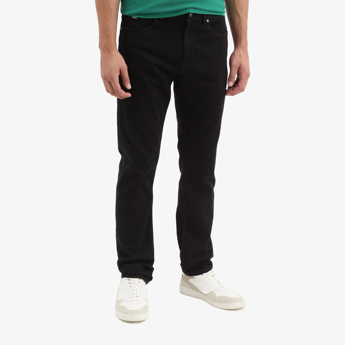 BOSS Delaware Slim Fit Cotton Jeans in Denim Blue