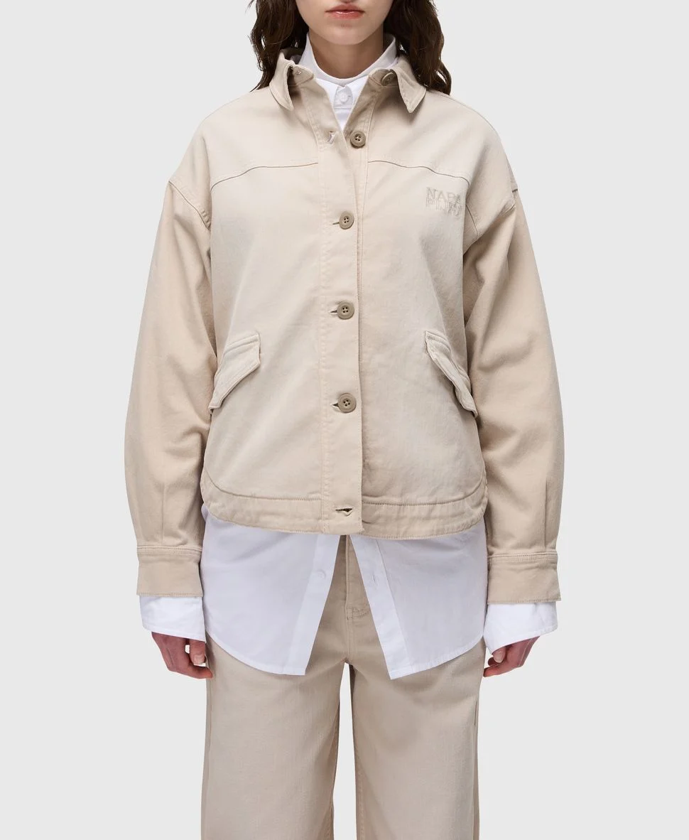 Napapijri Overshirt Rendena in Beige