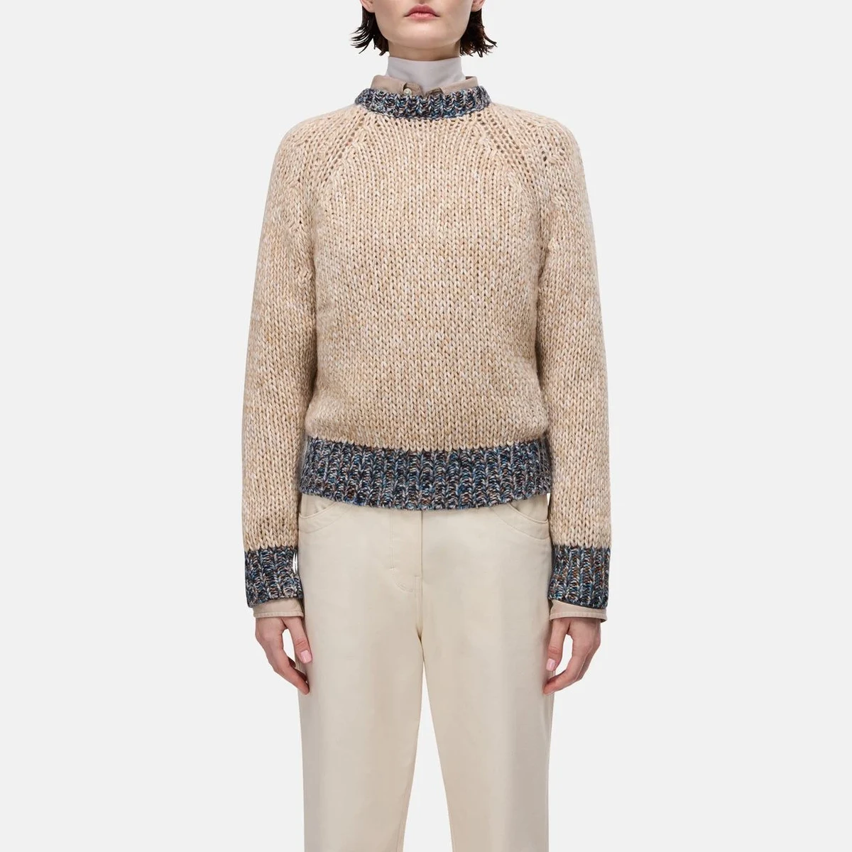 Napapijri Wool-blend pullover in Beige