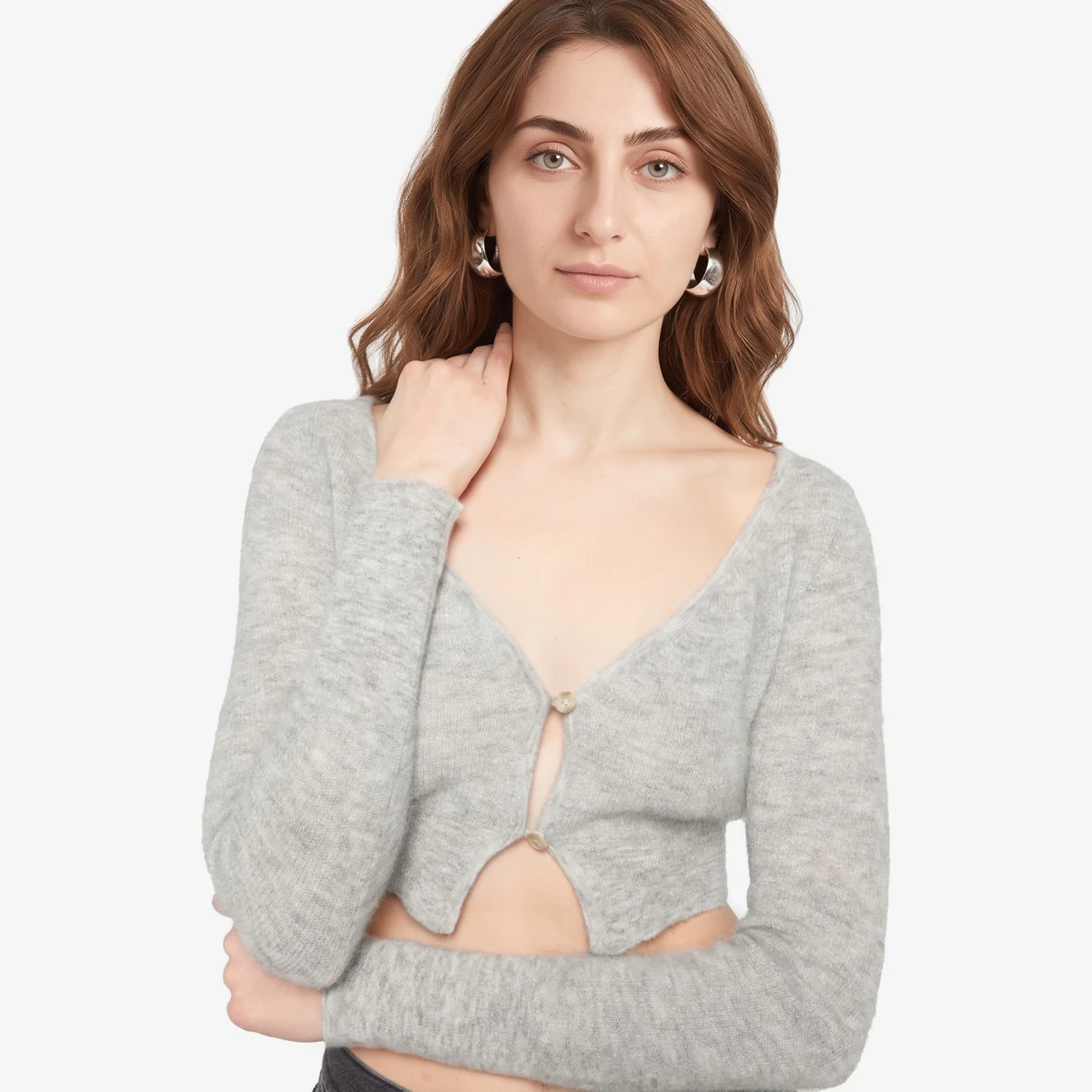 Wool-Blend Cardigan вид 2