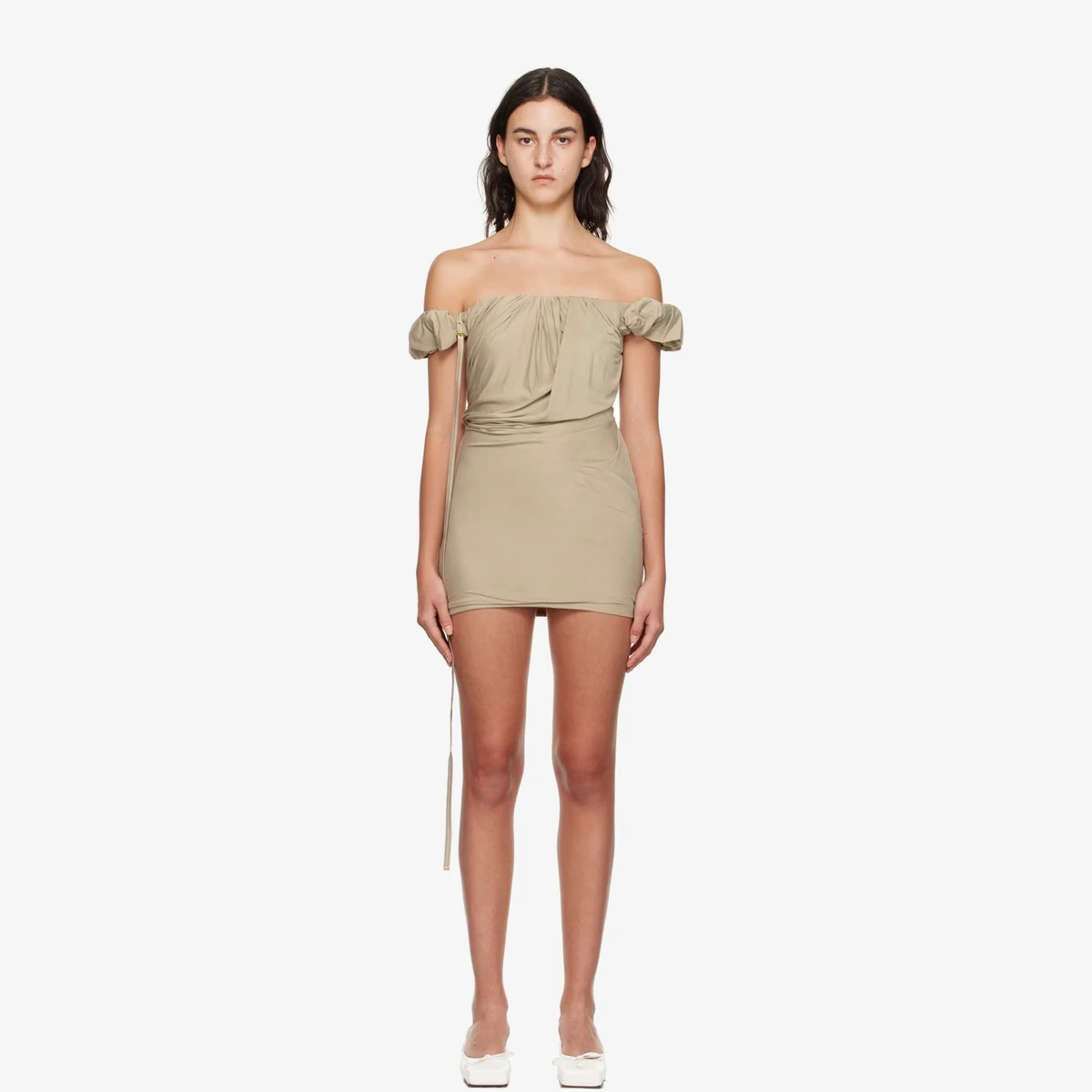 Jacquemus Beige Le Chouchou 'La Robe Ciceri' Minidress in Beige