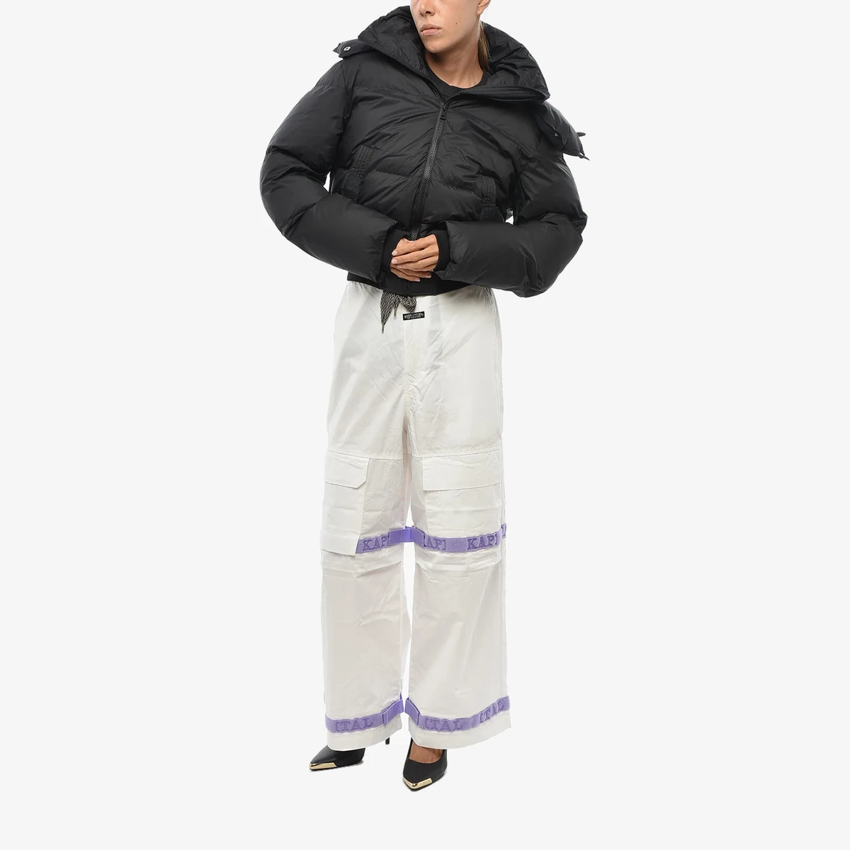 Padded Jacket W-PEYT-SHORT-NEW with Removable Hood view 2