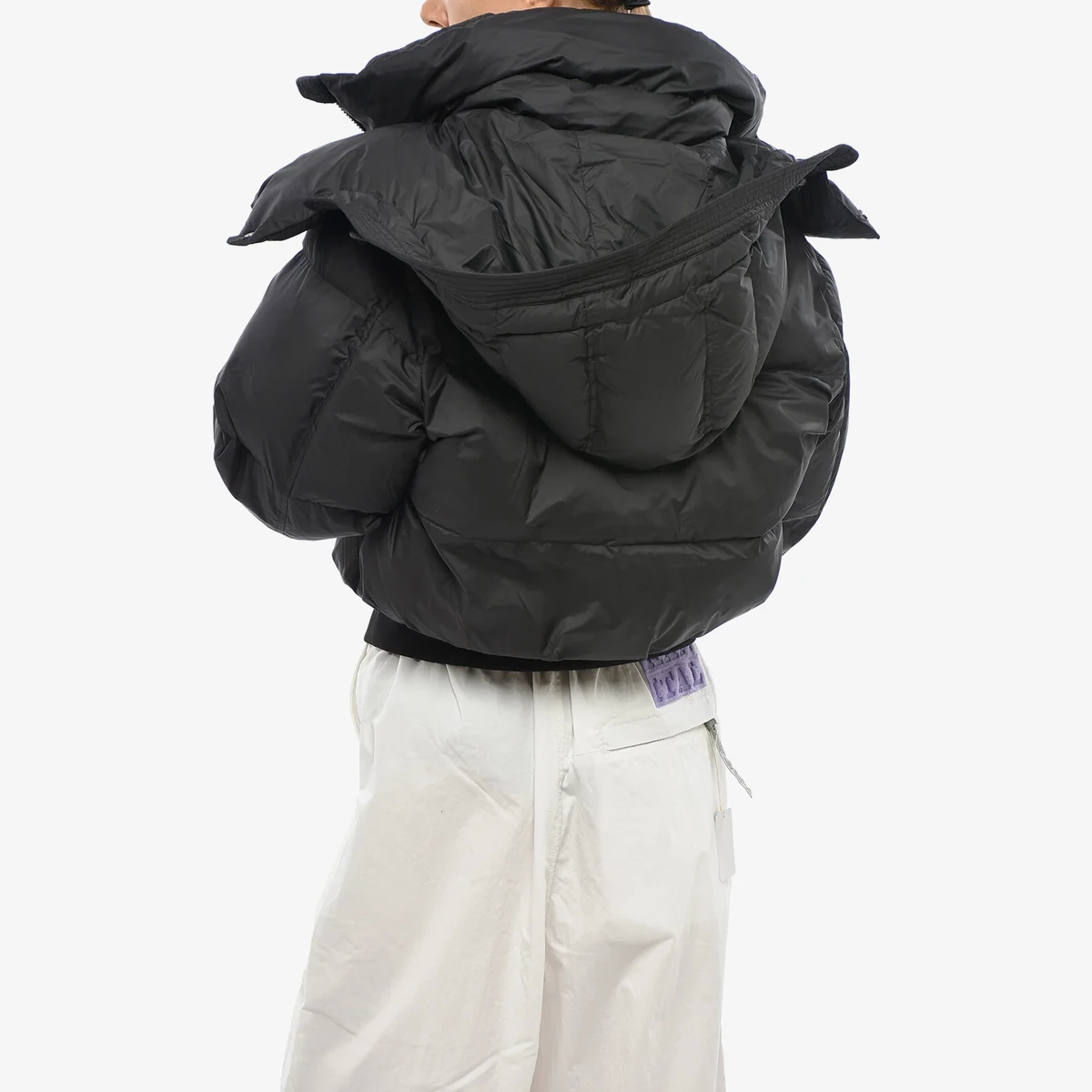 Padded Jacket W-PEYT-SHORT-NEW with Removable Hood view 3