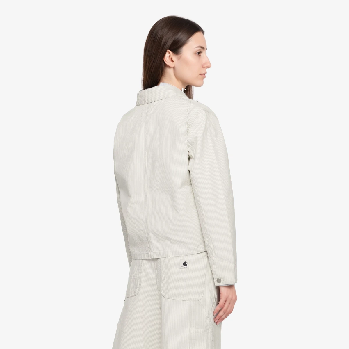 Off-White Mercer Stripe Denim Chore Jacket ხედი 3