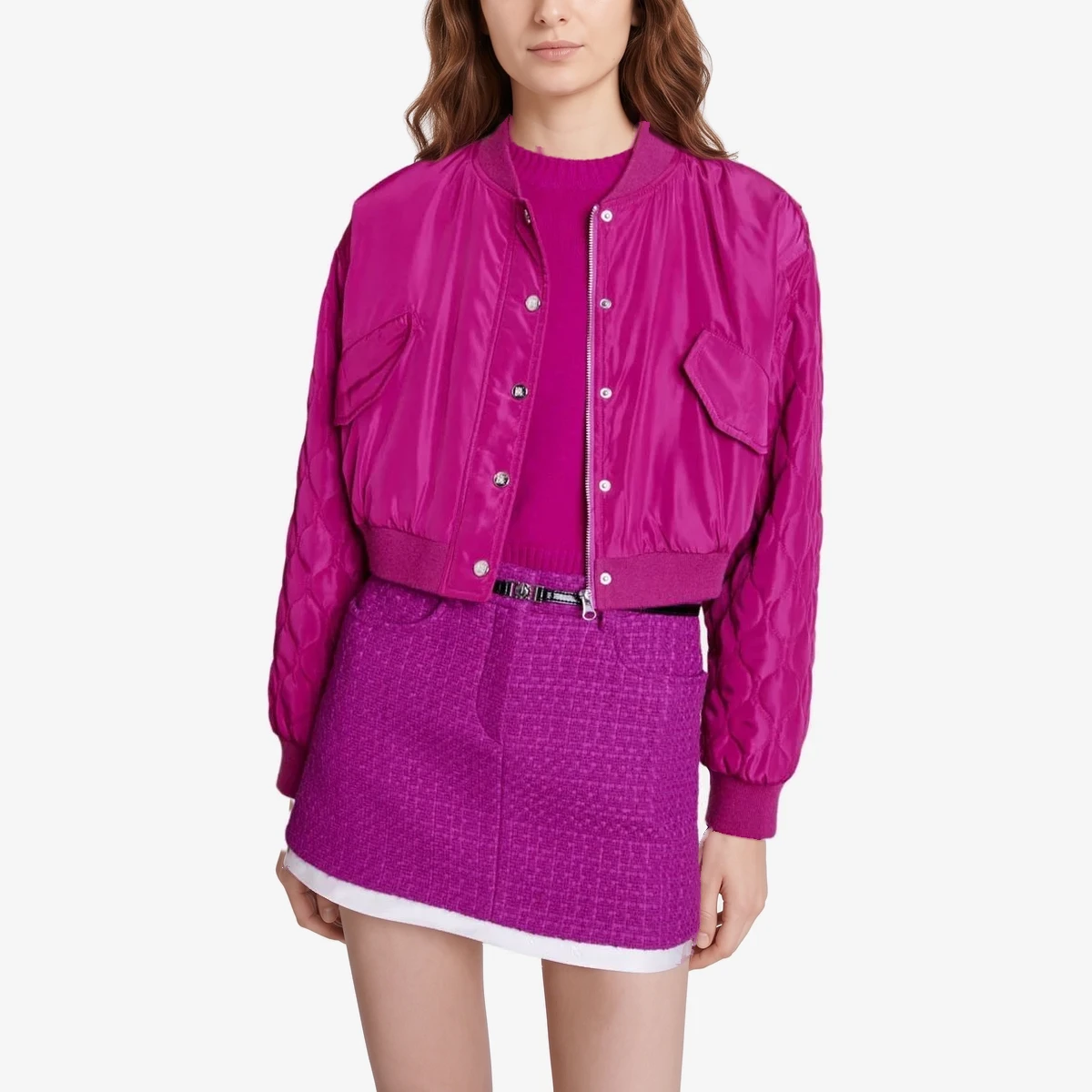 Maje Bomber jacket Badiane in Pink