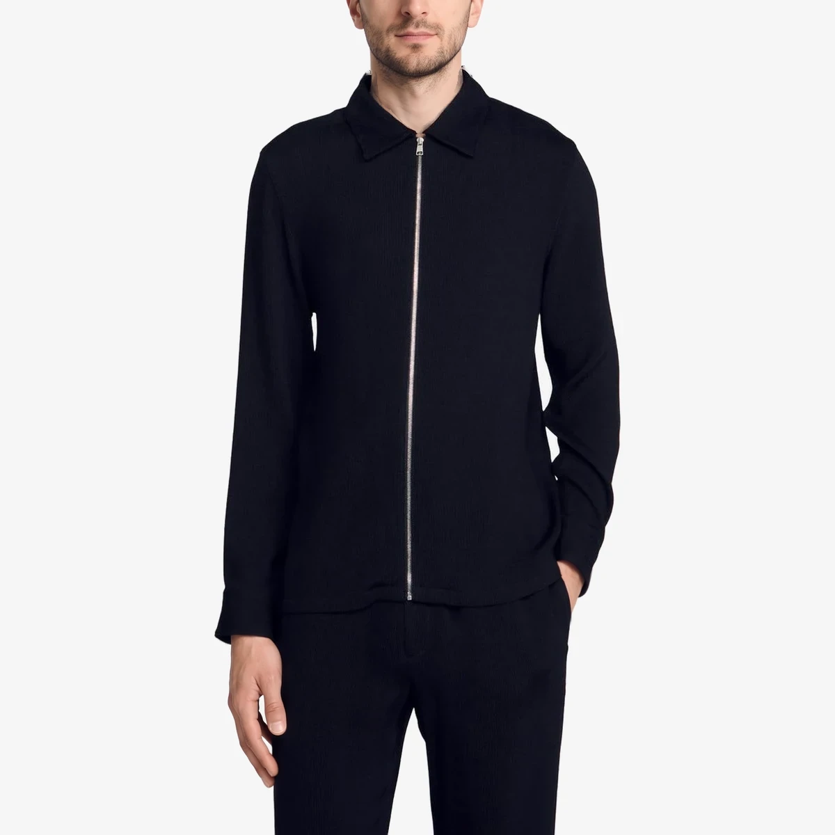 Sandro Overshirt Awwal in Black