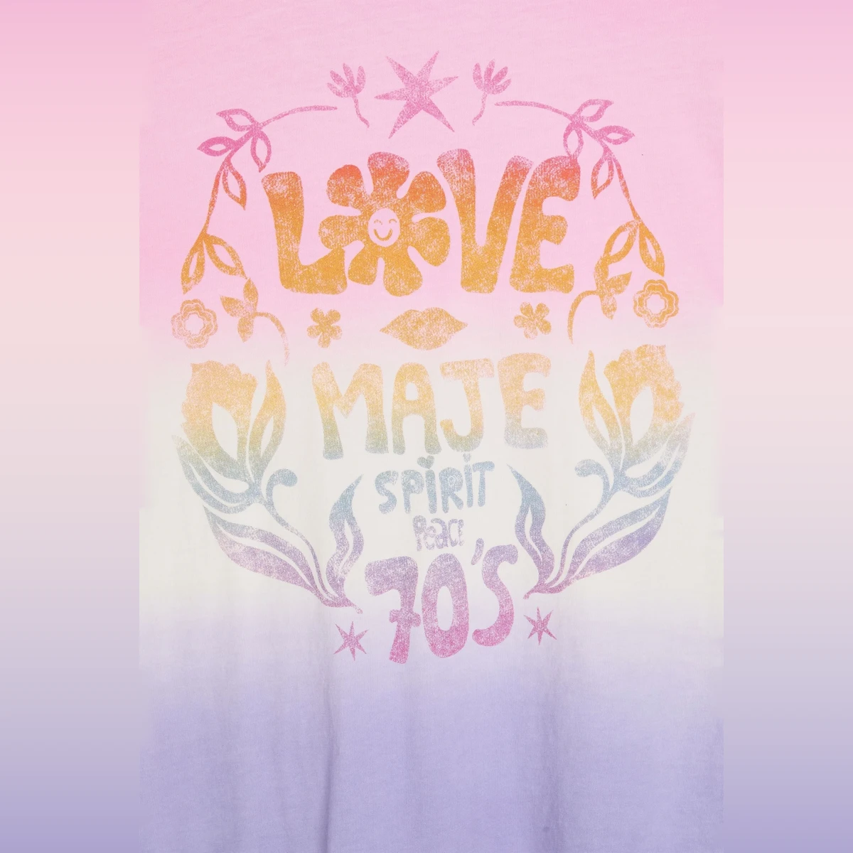 Printed dégradé cotton-jersey T-shirt ხედი 4