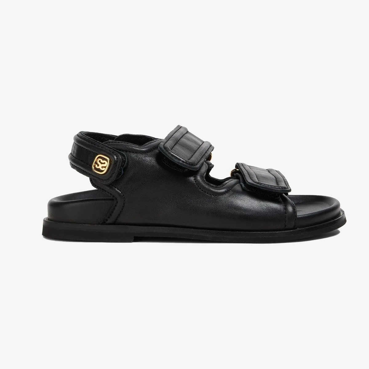Sandro Leather sandals in Black