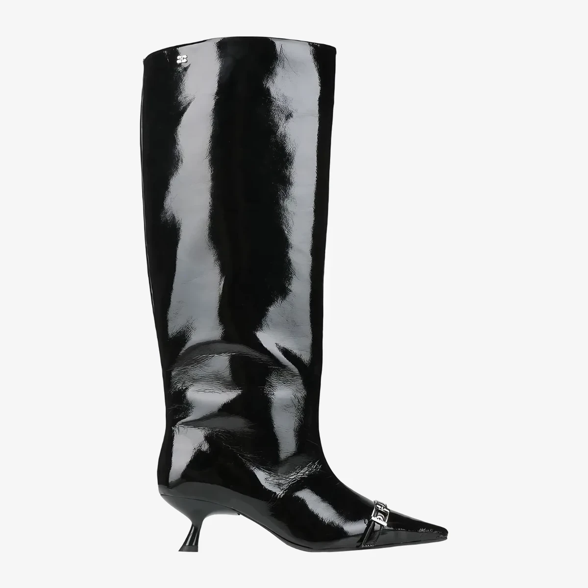 GANNI Knee-High Boots in Black