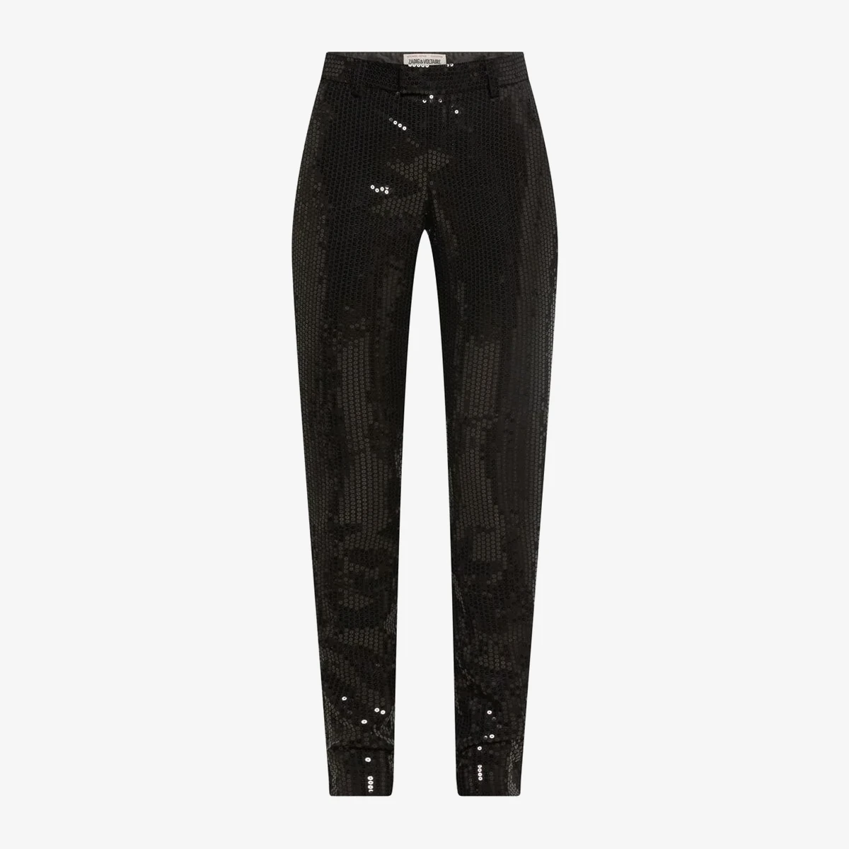 Sequinned pants Prune Zip view 3