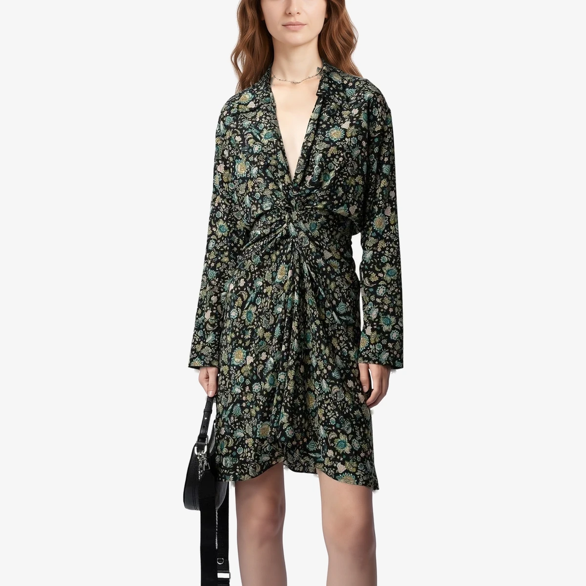 Zadig&Voltaire Silk dress Rozo in Black