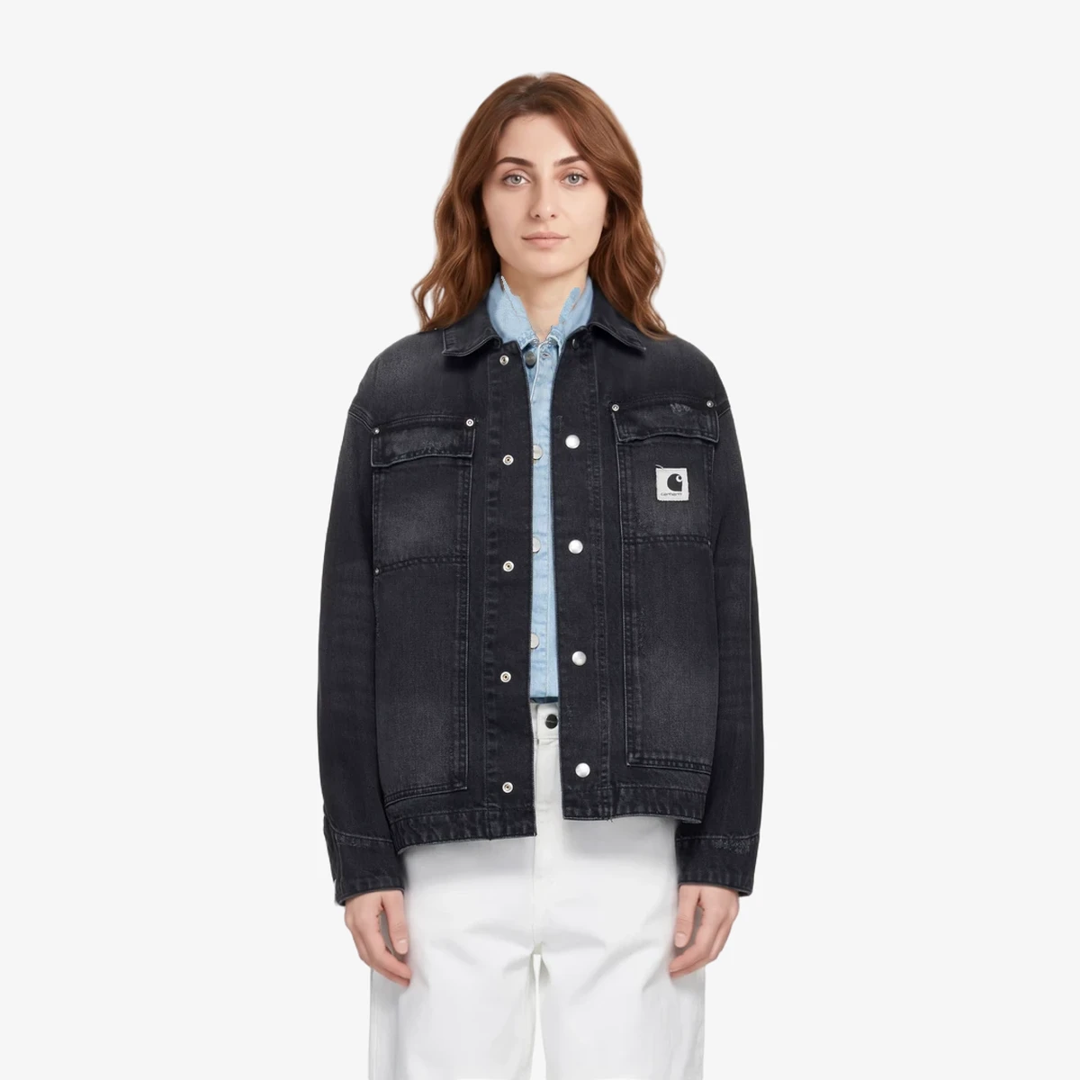 Carhartt WIP Black Arctic Denim Jacket in Black