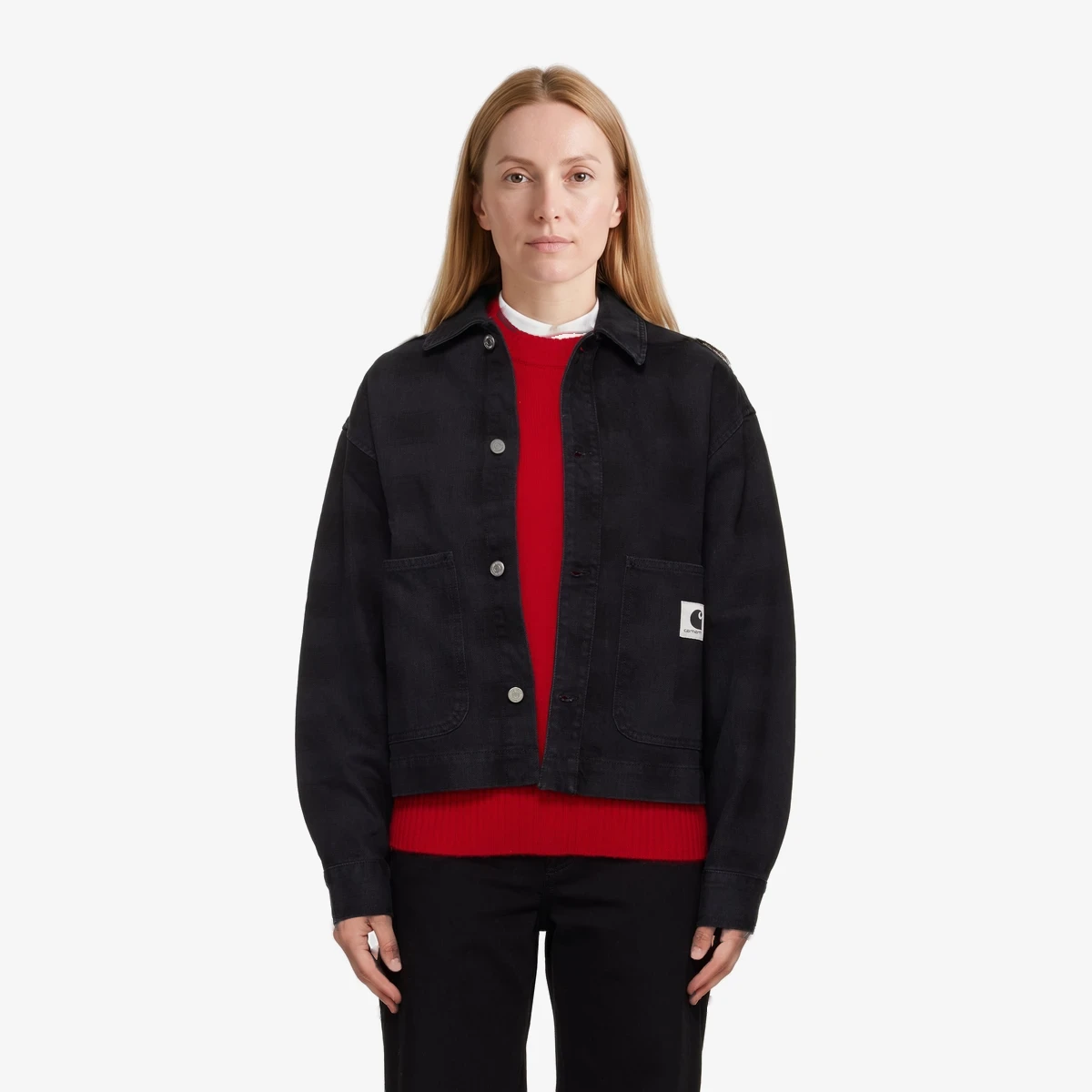 Carhartt WIP Black Everson Denim Shirt Jacket in Black