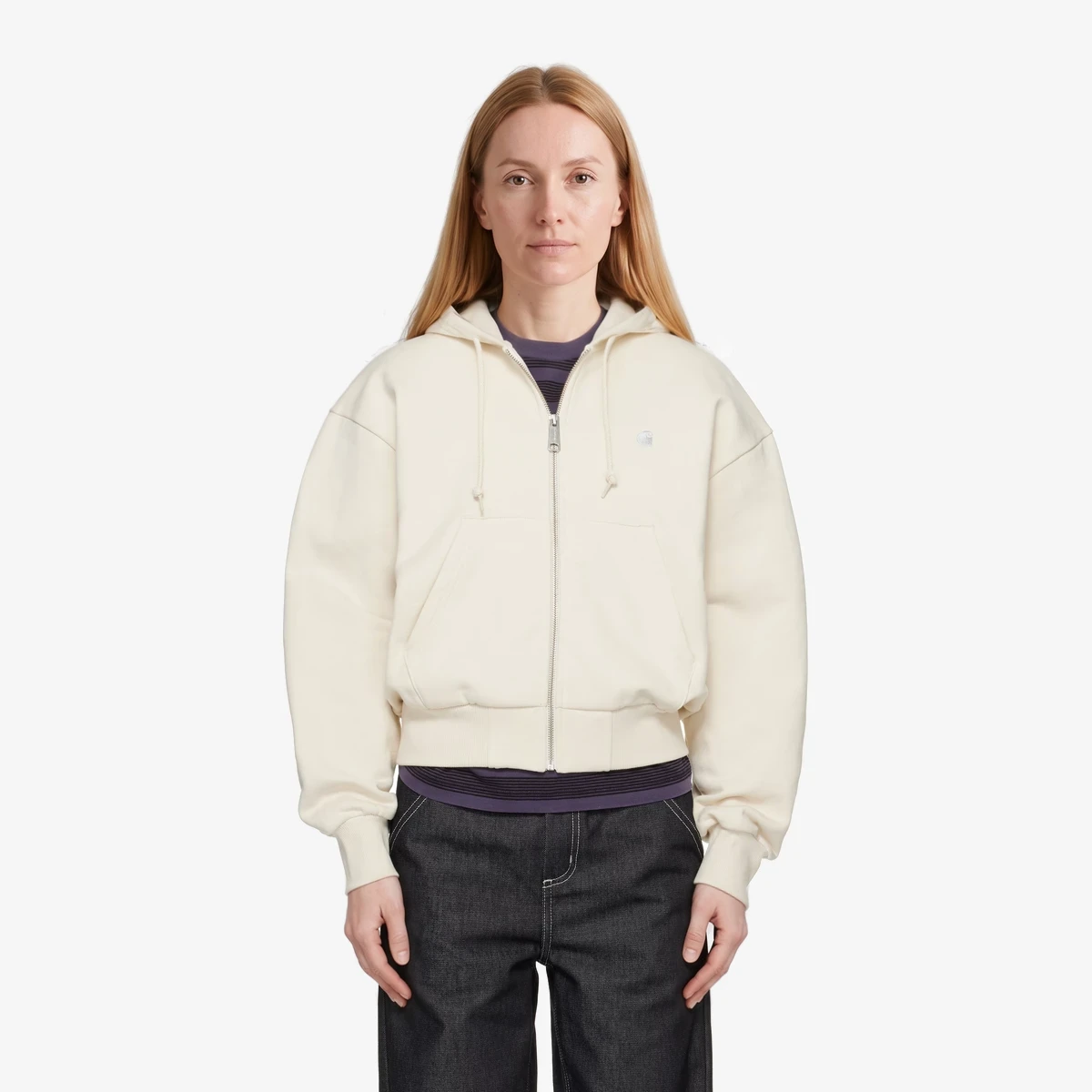 Carhartt WIP Off-White Casey Hoodie in Off-White