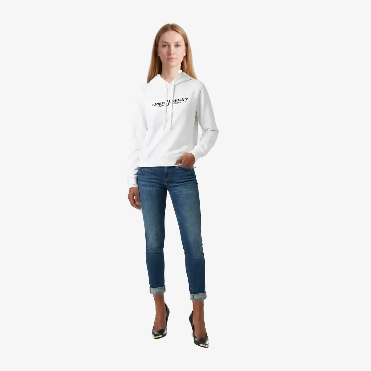 Hoodie INDUSTRY with Embossed Print ხედი 3