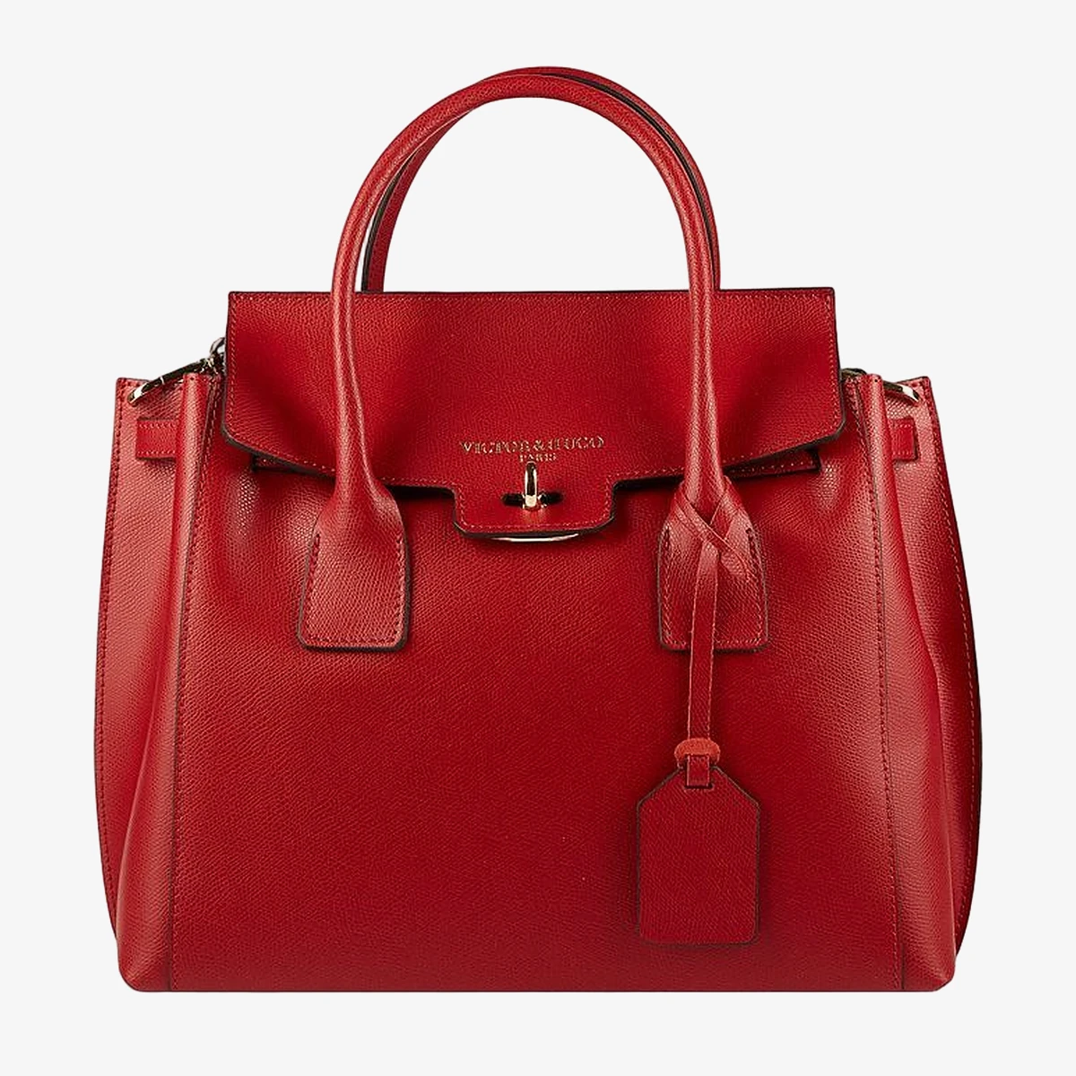 Victor & Hugo Jane Leather Handbag in Red