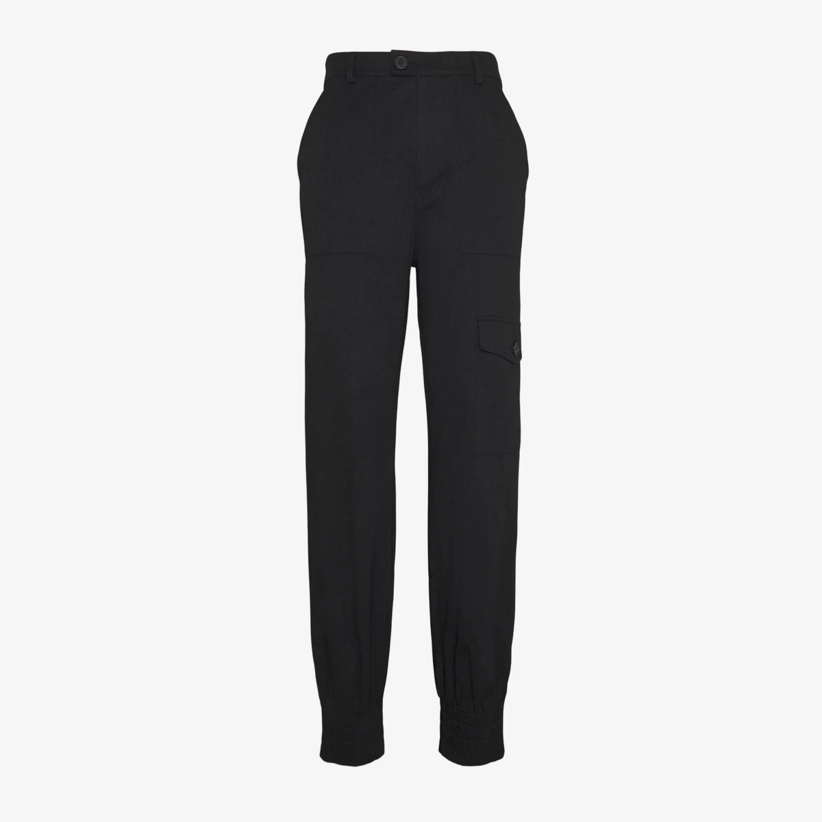 NA-KD Tall Pocket-Detail Denim Trousers in Black