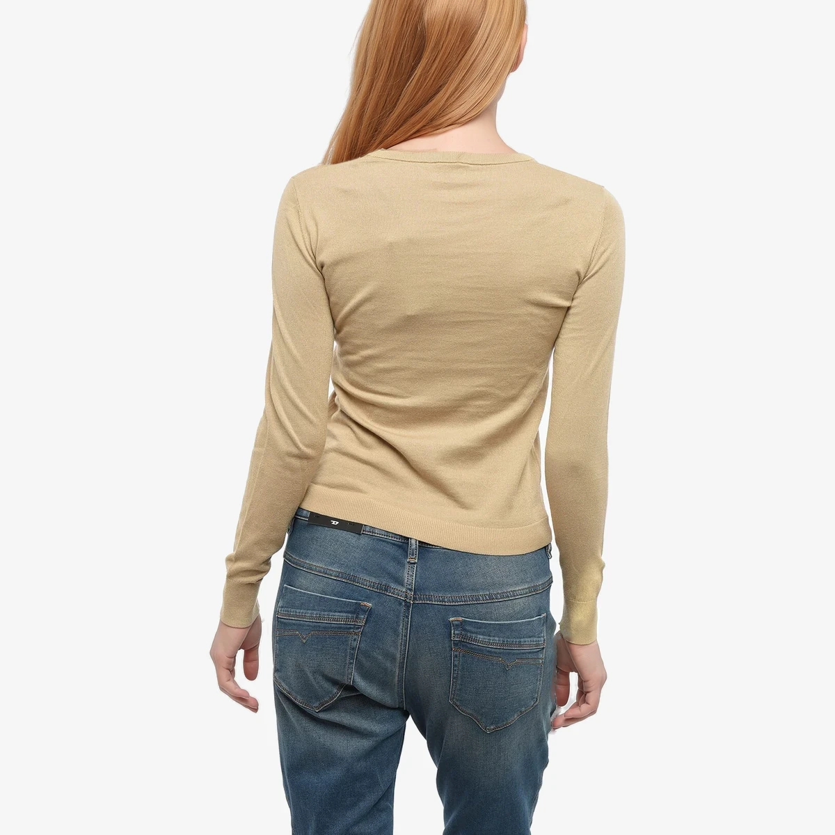 Lightweight Cotton Crewneck Top ხედი 2