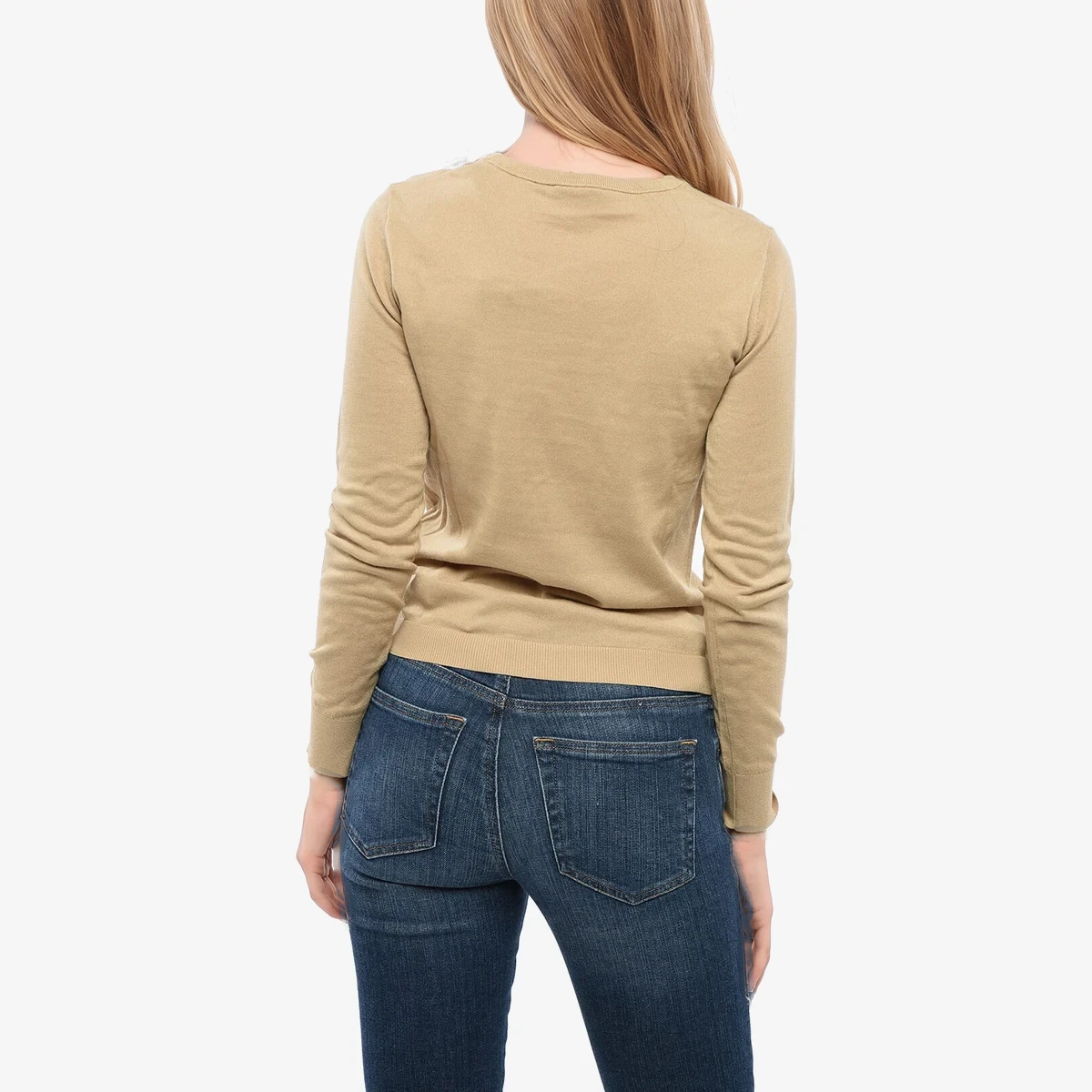 Lightweight Cotton Crewneck Top ხედი 4