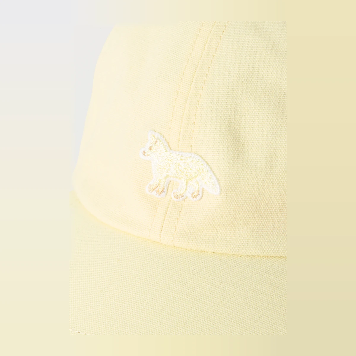 Baby Fox Embroidered Cotton Cap view 4