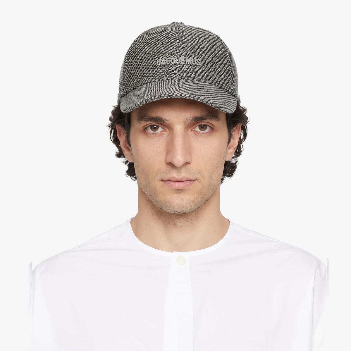 Jacquemus Beige & Navy 'The Gadjo baseball' Cap in Beige