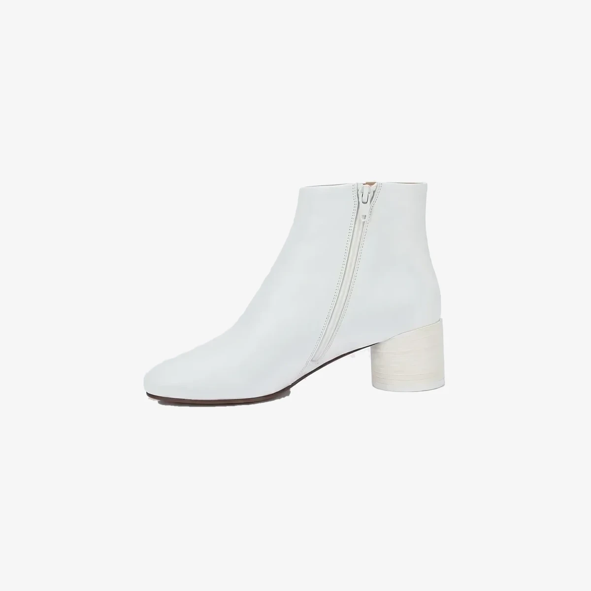 Leather Ankle Boots With 5cm Internal Zip view 4