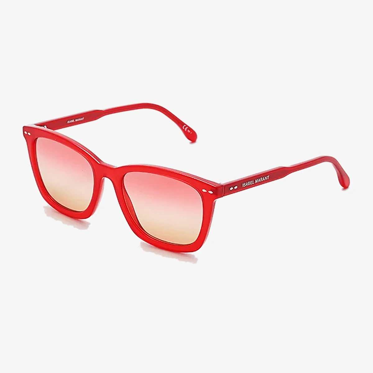 Isabel Marant Retro Acetate Sunglasses in Red