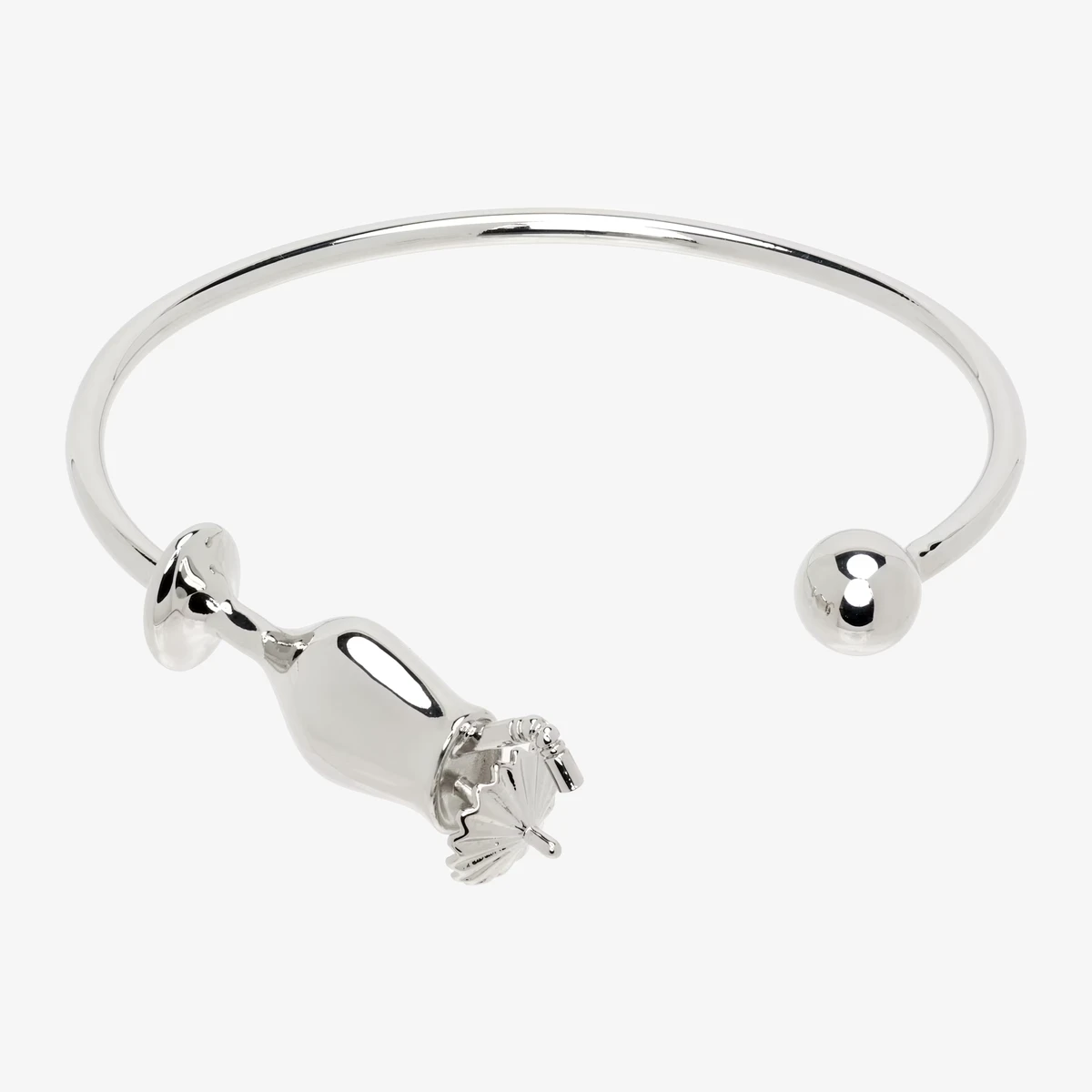 MM6 Maison Margiela Cocktail Cuff Bracelet in Silver