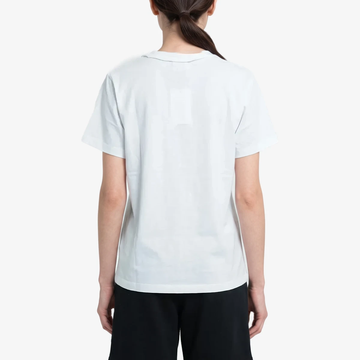Cotton Crewneck T-Shirt With Print view 4