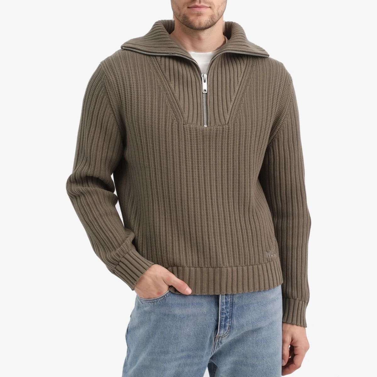 HUGO Srigg Pullover in Brown