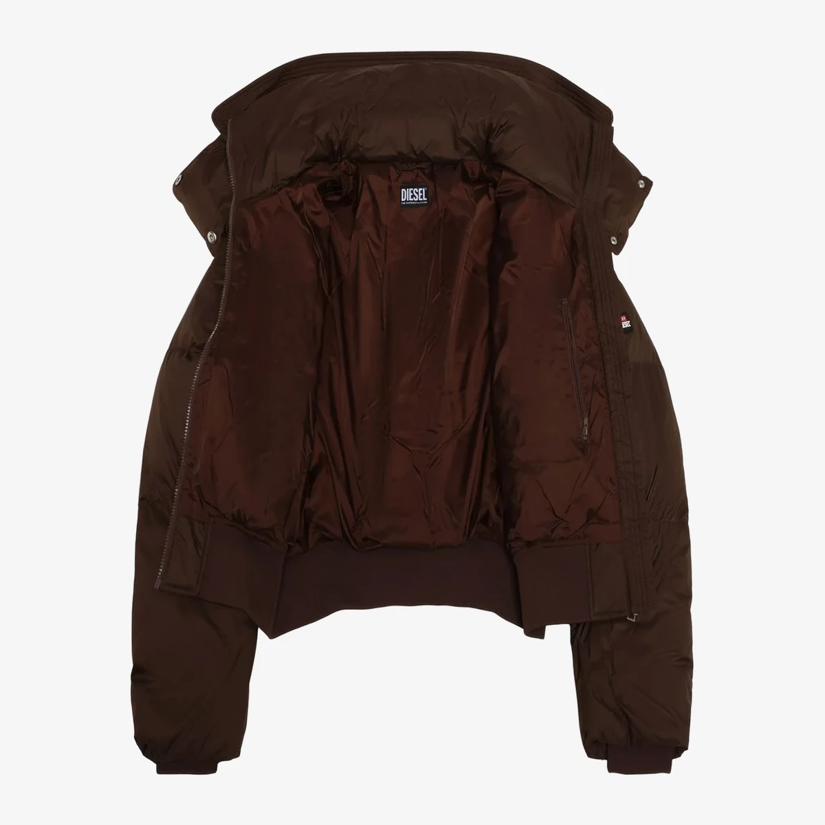 Diesel Quilted Jacket in Brown