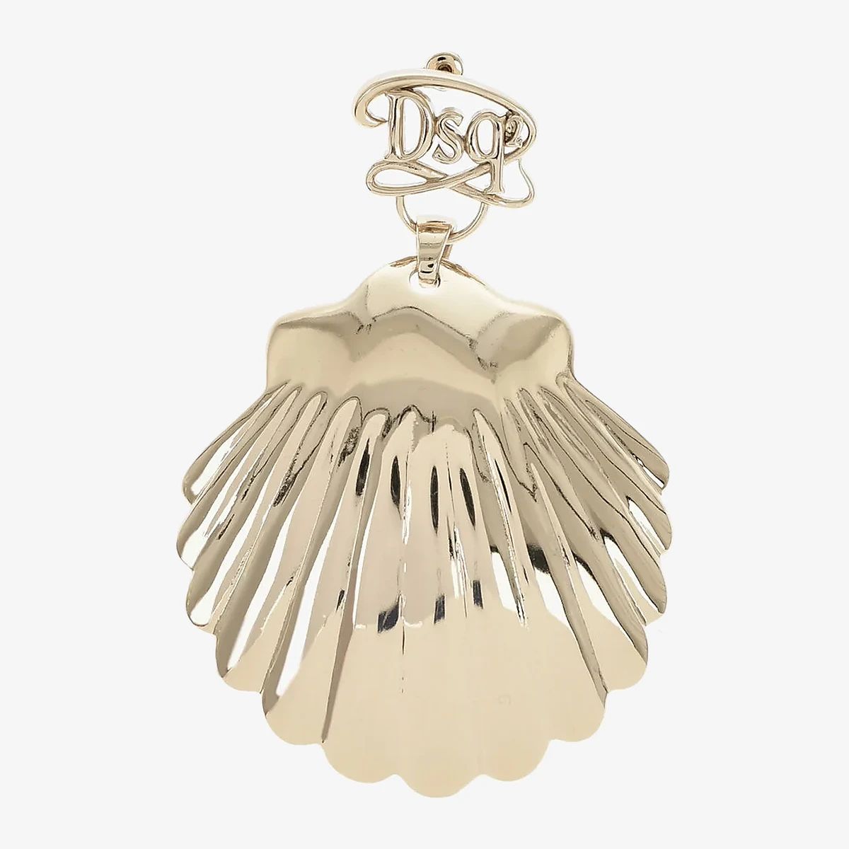 Dsquared2 Maxi Single Shell-Shaped Earring in Silver