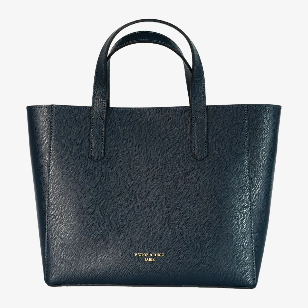 Victor & Hugo Opale Leather Handbag in Navy
