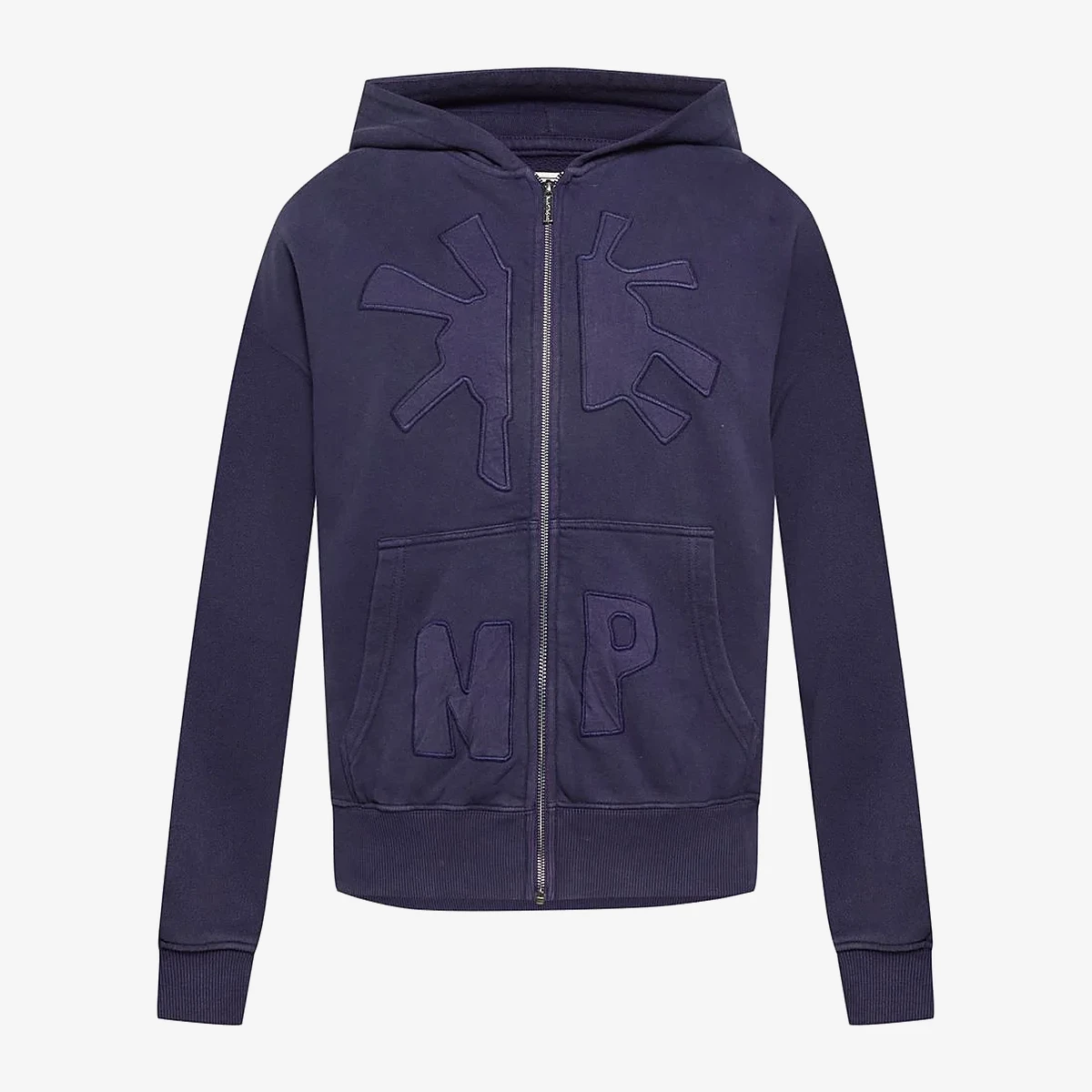 NUDE PROJECT Hooded Sweat Jacket in Blue
