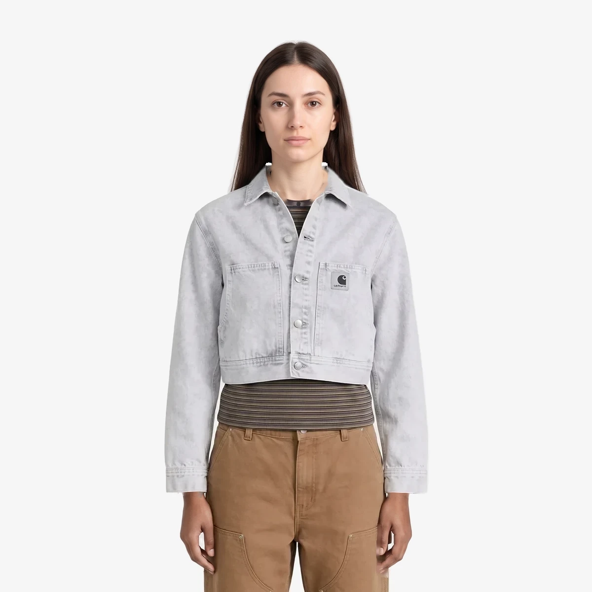 Carhartt WIP Gray Arca Denim Jacket in Grey