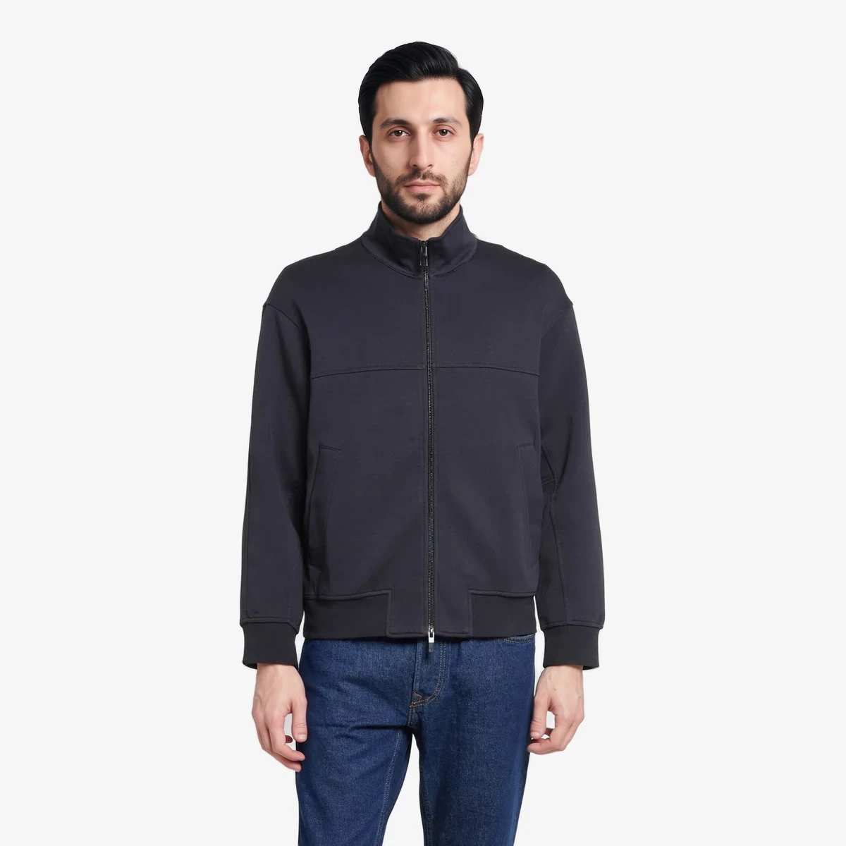 Armani Exchange Sweat Jacket in Navy