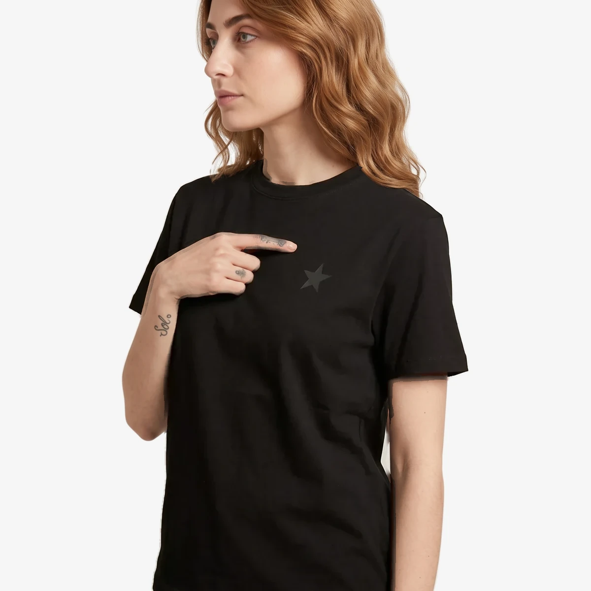 STAR Cotton Crew-neck T-shirt with Ton On Ton Monogram ხედი 2