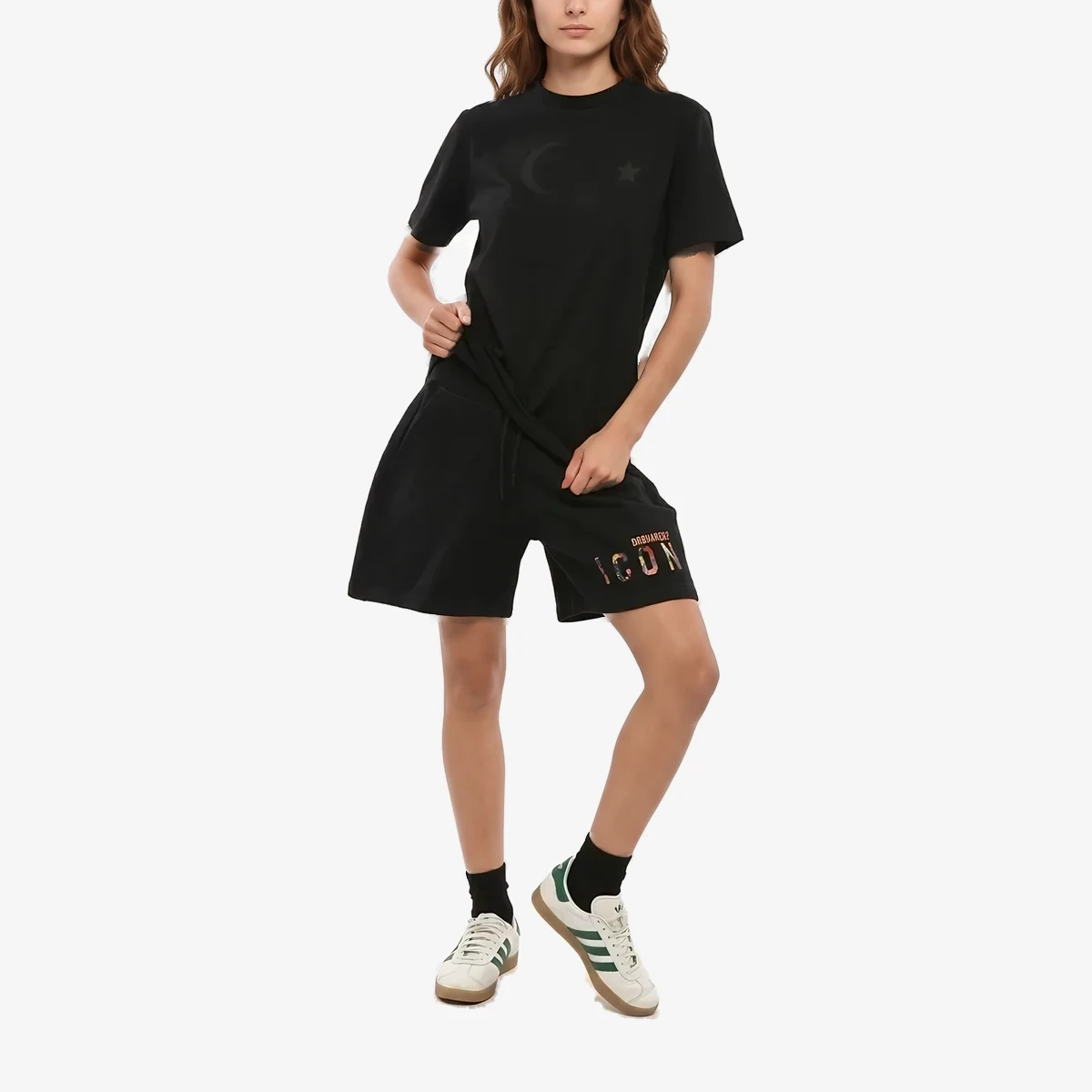 STAR Cotton Crew-neck T-shirt with Ton On Ton Monogram ხედი 4