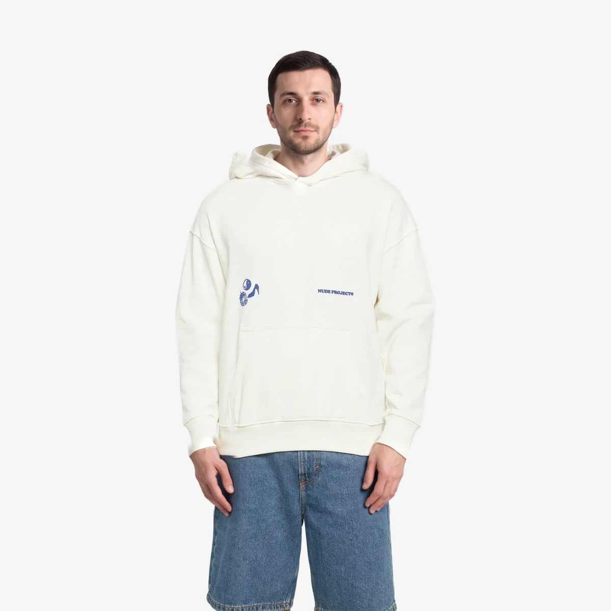 NUDE PROJECT Hoodie in Ecru