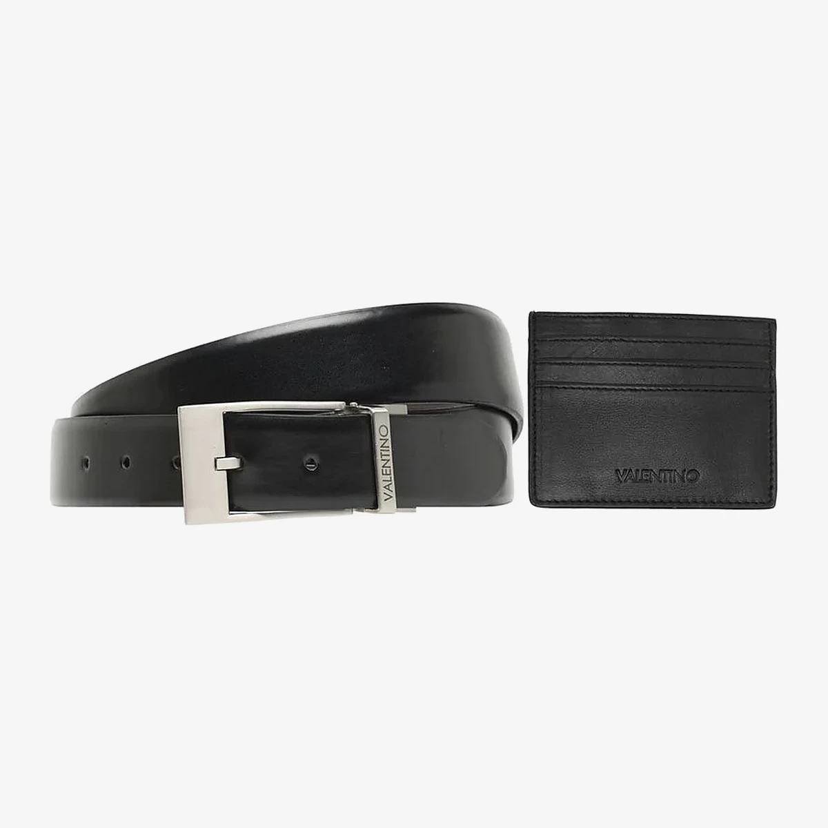 Valentino Bags Rook Belt and Wallet Set in Black