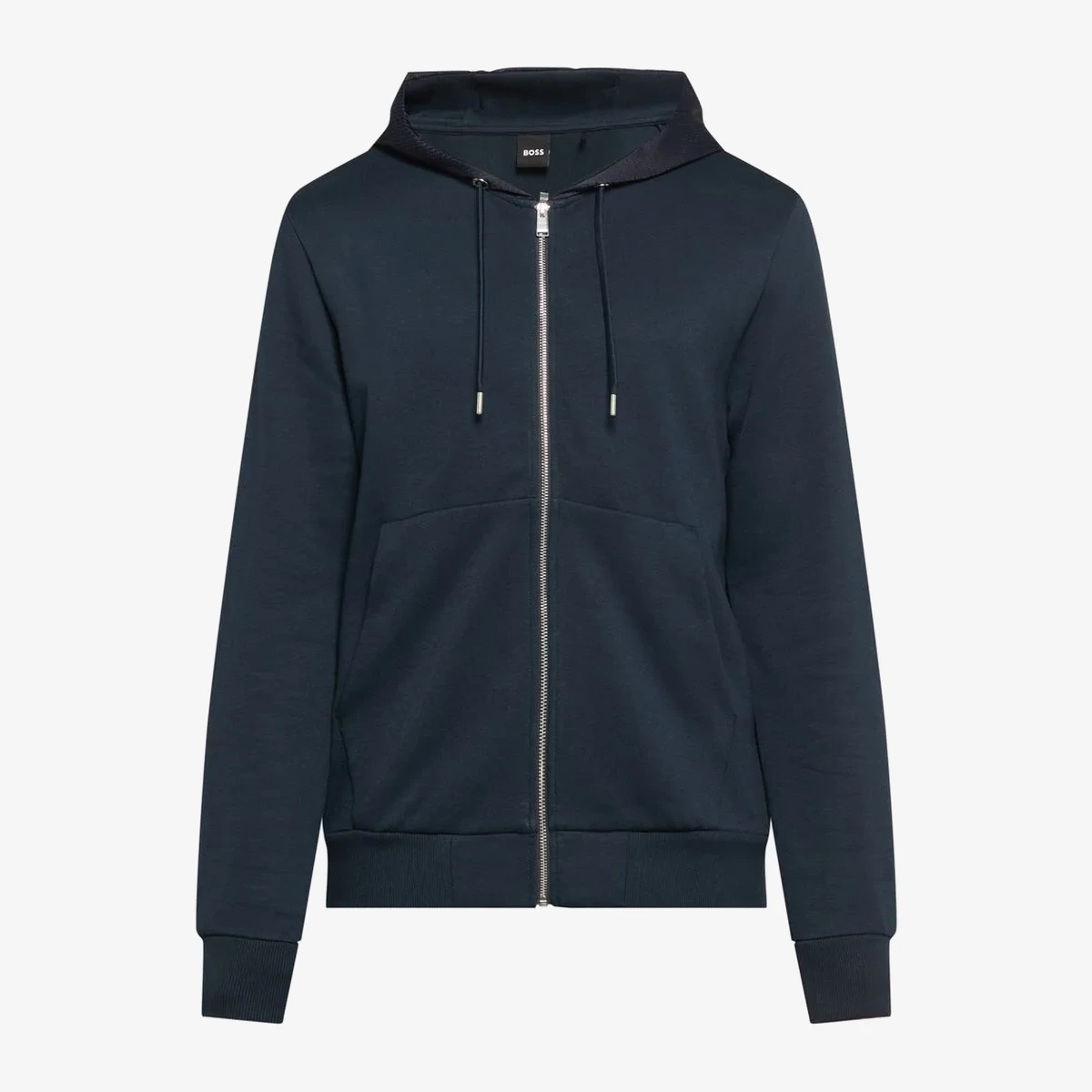 Boss Black Spence Hooded Sweat Jacket in Blue